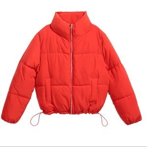 H&M padded red jacket